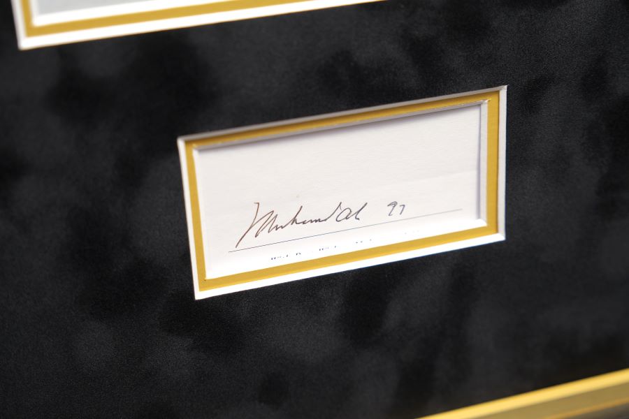 Pele and Ali signed Photograph Framed Display - Memorabilia Framers Shop