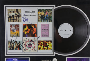Pink Floyd Dual Signed Framed Vinyl Display - Memorabilia Framers Shop