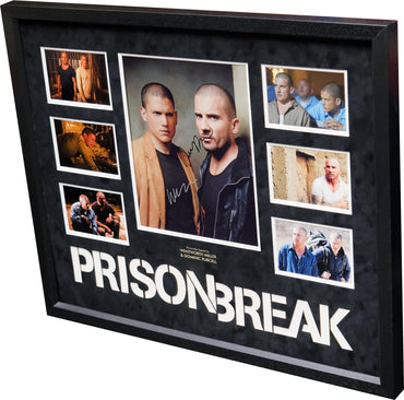 Prison Break Photograph Display Signed by Wentworth Miller Dominic Purcell - Memorabilia Framers Shop