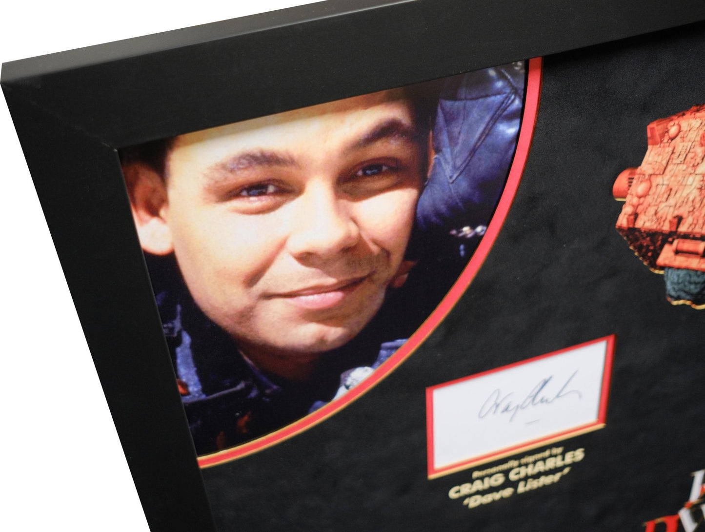Red Dwarf Signed photo display by Danny John-Jules,Chris Barrie,Craig Charles, Robert Llewellyn - Memorabilia Framers Shop