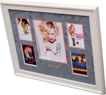 Renee Zellweger Tribute Photograph Signed Display - Memorabilia Framers Shop