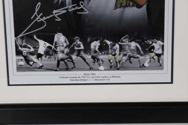 Ricky Villa Tottenham Hotspurs signed photo display - Memorabilia Framers Shop