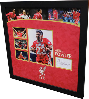 Robbie Fowler signed White card Liverpool F.C. - Memorabilia Framers Shop