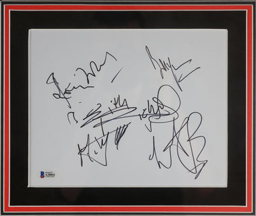Rolling Stones Display Signed by 5 Beckett COA BAS - Memorabilia Framers Shop
