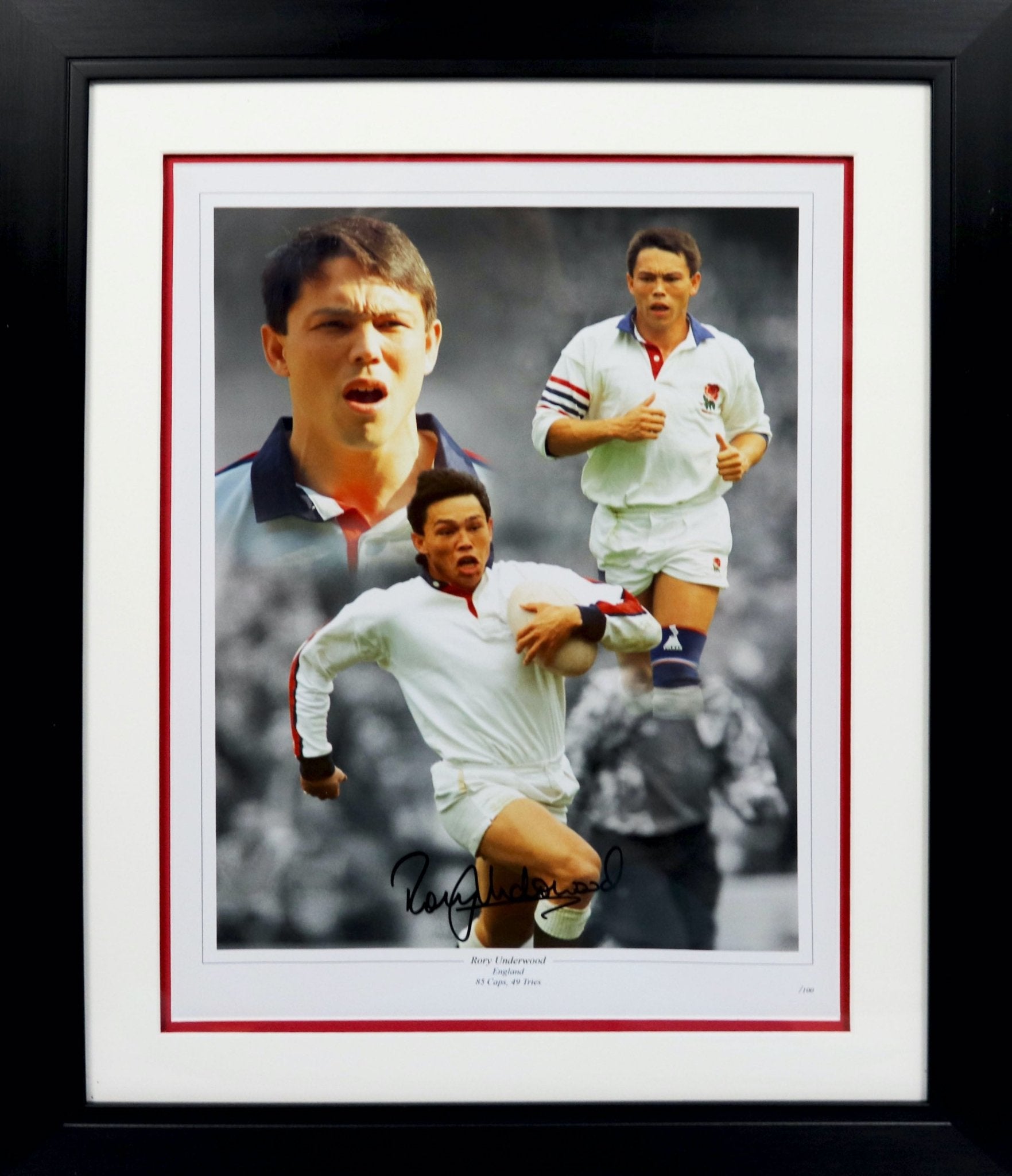 Rory Underwood Signed Photo Frame Display - Memorabilia Framers Shop