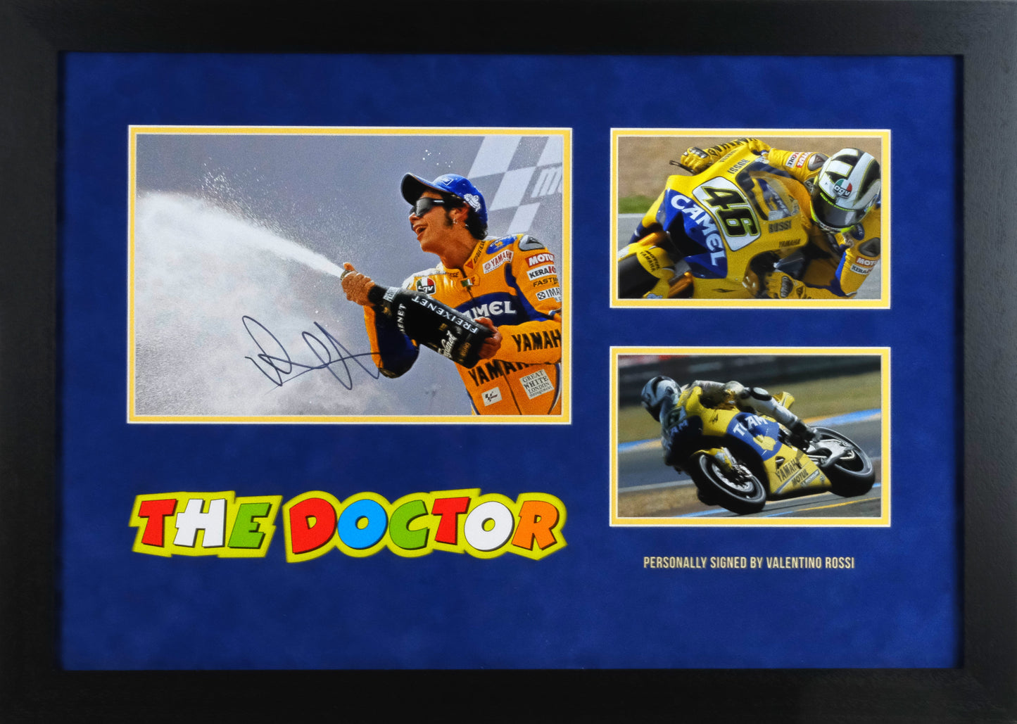 Valentino Rossi Signed Photo Framed Display
