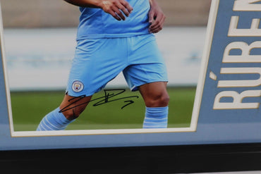 Ruban Dias Man City signed photo display - Memorabilia Framers Shop