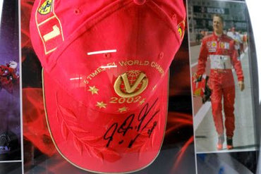 Michael Schumacher Signed Cap Display