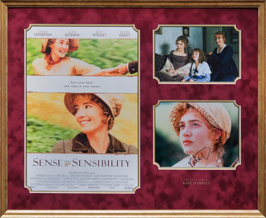 Sense and Sensibility Photograph Display Signed by Kate Winslet - Memorabilia Framers Shop