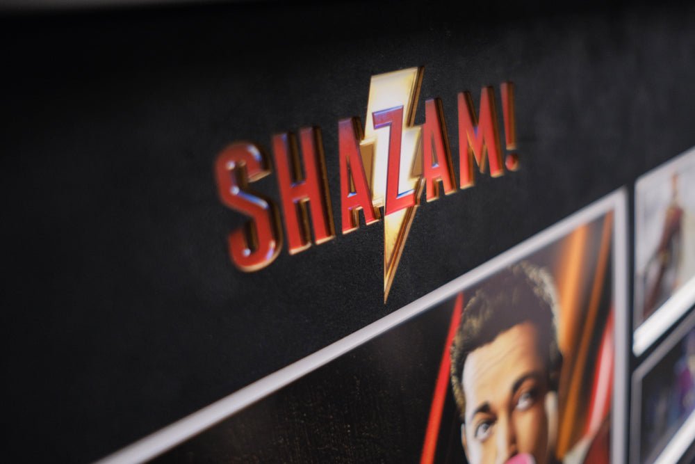 Shazam signed by Zachary Levi - Memorabilia Framers Shop