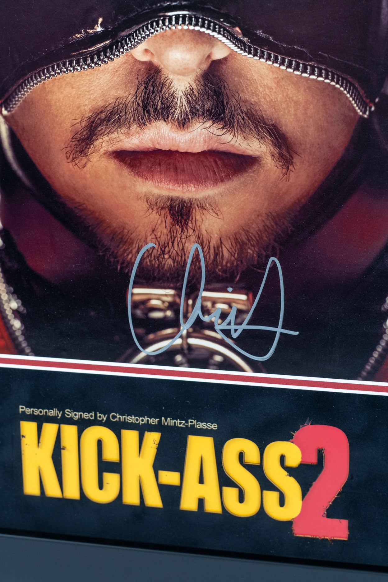 Kick Ass Framed Display Signed by Chirstopher Mintz Plasse