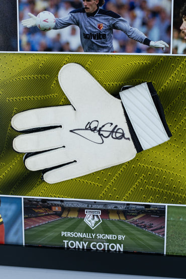Tony Coton Watford FC Signed Glove Display