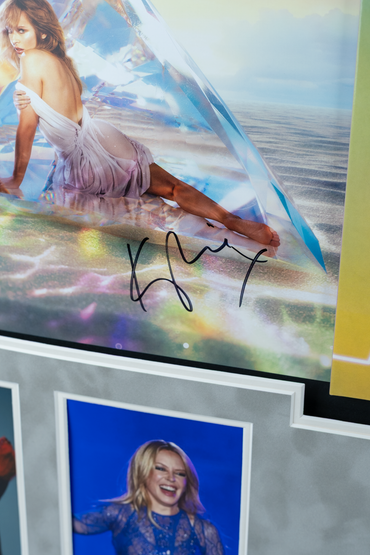 Kylie Minogue Signed 'Tension II ' Vinyl Insert Framed Display