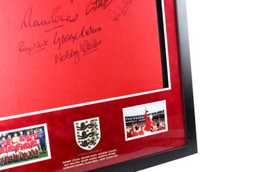 1966 FIFA World Cup Winners Signed England Shirt Framed Display