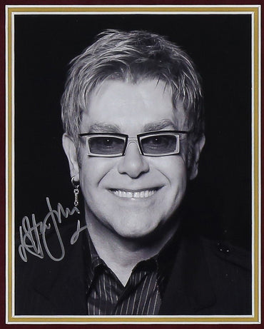 Sir Elton John Signed 12x8 Photograph Framed Display - Memorabilia Framers Shop