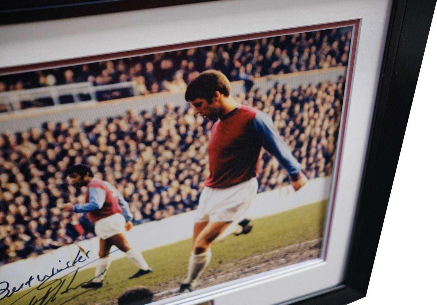 Sir Geoff Hurst signed photo West Ham - Memorabilia Framers Shop