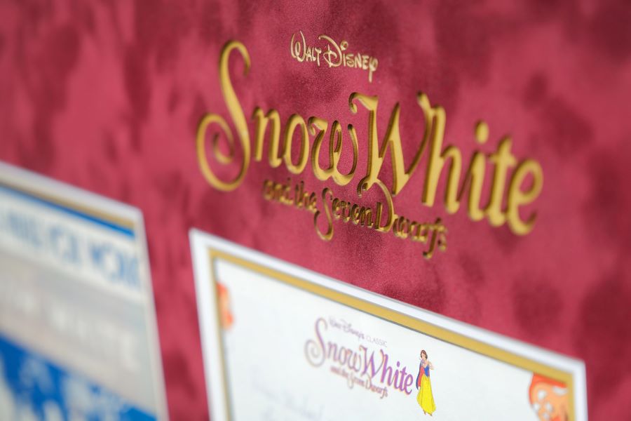 Snow White Written Letter Display Signed by Adriana Caselotti - Memorabilia Framers Shop