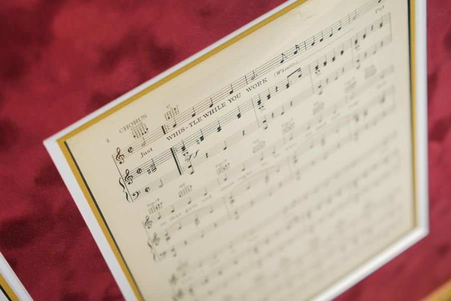 Snow White Written Letter Display Signed by Adriana Caselotti - Memorabilia Framers Shop