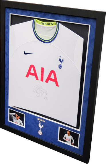 Son Heung-Min Signed Spurs Shirt Framed Display - Memorabilia Framers Shop