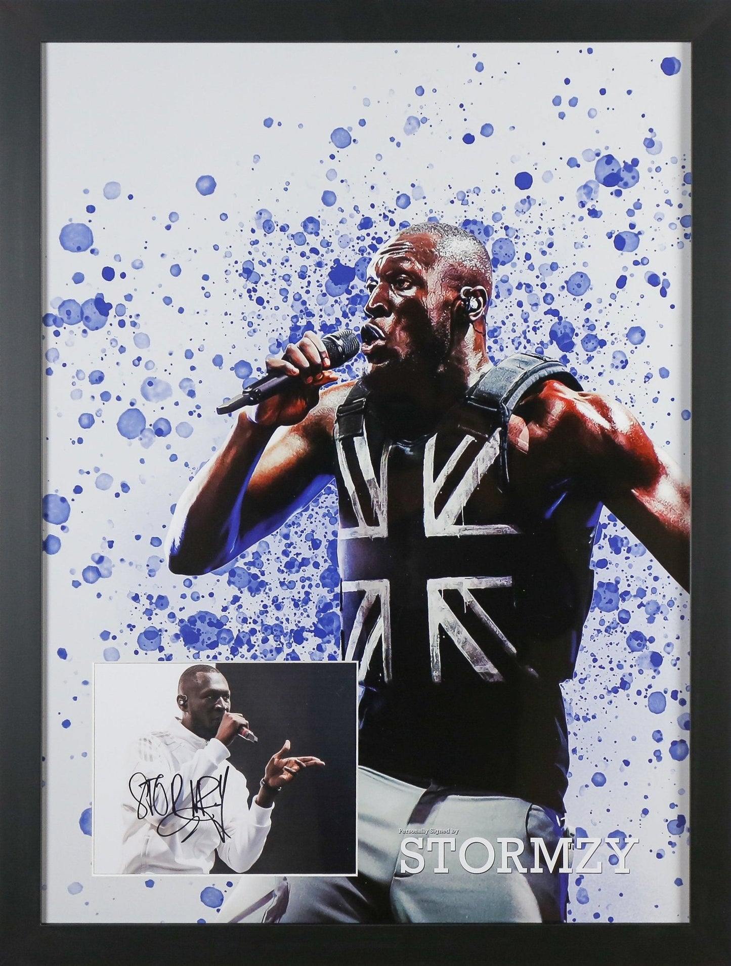 Stormzy Signed 12x8 Photograph Framed Display - Memorabilia Framers Shop