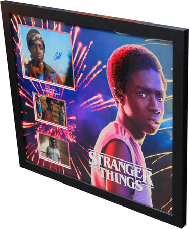 Stranger Things Framed Display Signed by Caleb McLaughin - Memorabilia Framers Shop