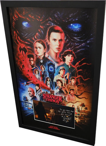 Stranger Things Framed Display Signed by Grace Van Dien - Memorabilia Framers Shop