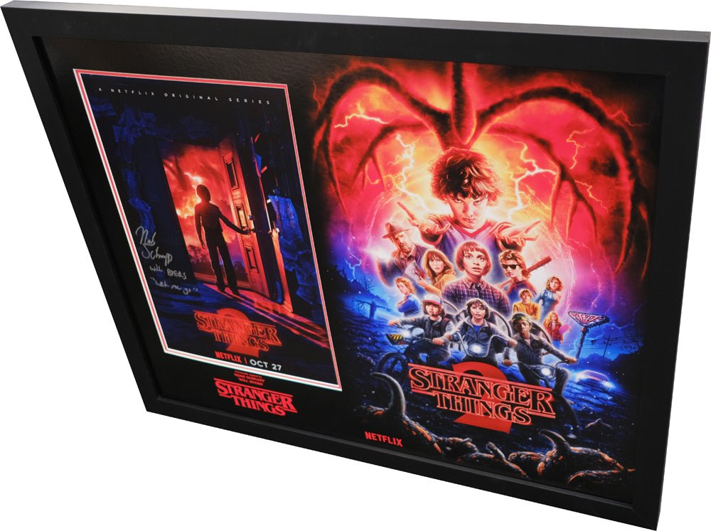 Stranger Things Framed Display Signed by Noah Schnapp - Memorabilia Framers Shop