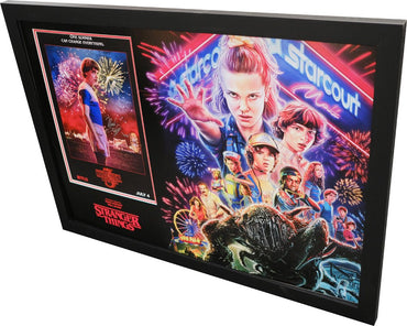 Stranger Things Framed Display Signed by Noah Schnapp - Memorabilia Framers Shop