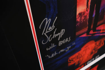 Stranger Things Framed Display Signed by Noah Schnapp - Memorabilia Framers Shop