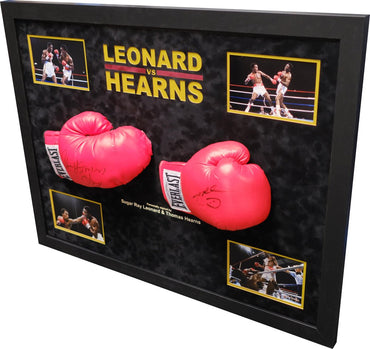 Sugar Ray Leonard VS Thomas Hearns - Memorabilia Framers Shop