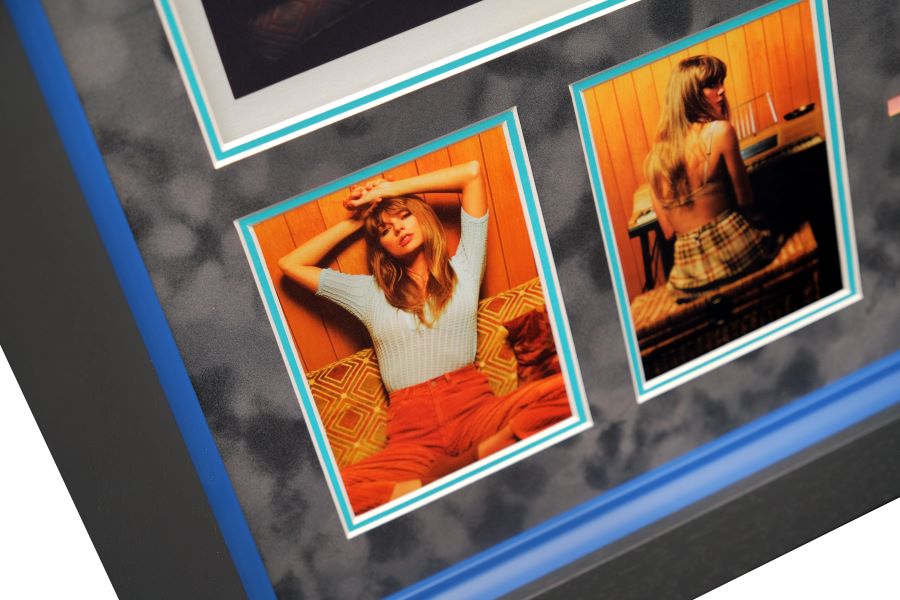 Taylor Swift Signed Blood Moon Vinyl Midnights Album Vinyl Display - Memorabilia Framers Shop