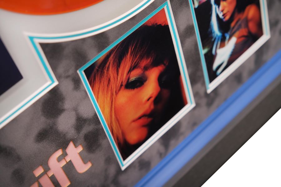 Taylor Swift Signed Blood Moon Vinyl Midnights Album Vinyl Display - Memorabilia Framers Shop