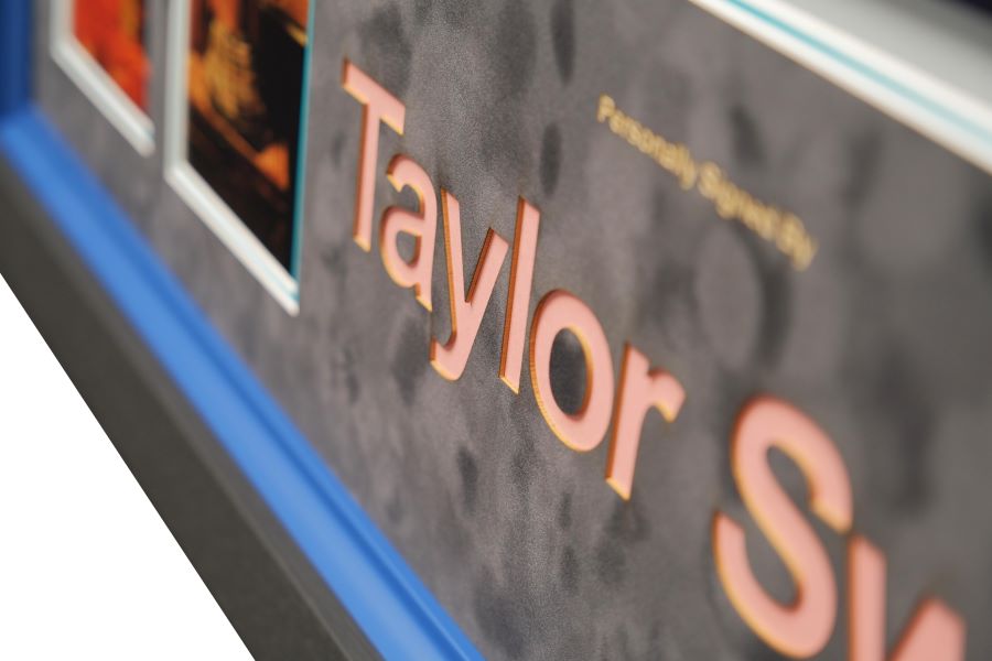 Taylor Swift Signed Blood Moon Vinyl Midnights Album Vinyl Display - Memorabilia Framers Shop