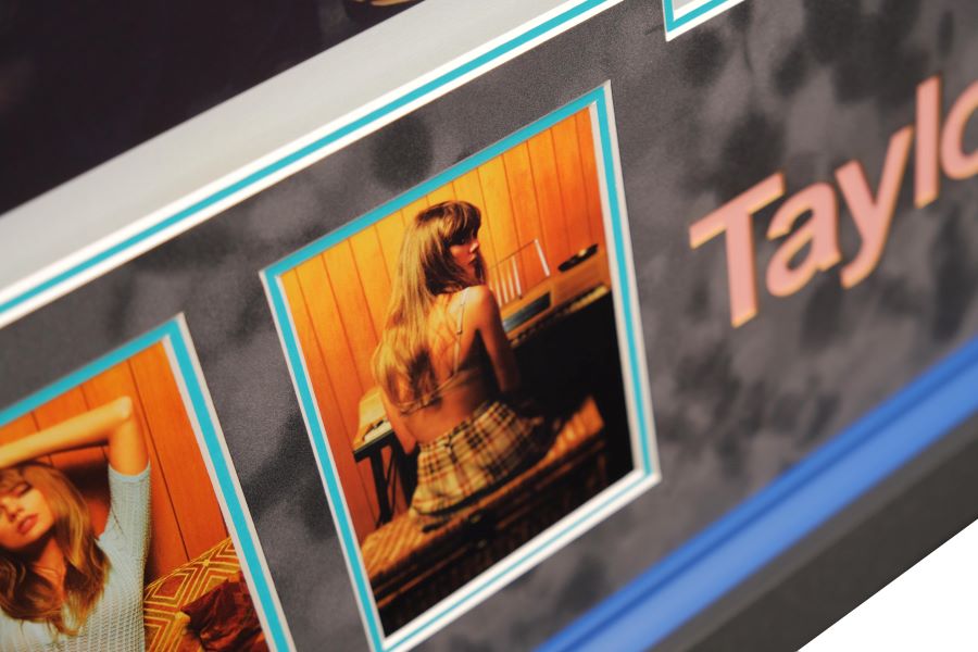 Taylor Swift Signed Blood Moon Vinyl Midnights Album Vinyl Display - Memorabilia Framers Shop