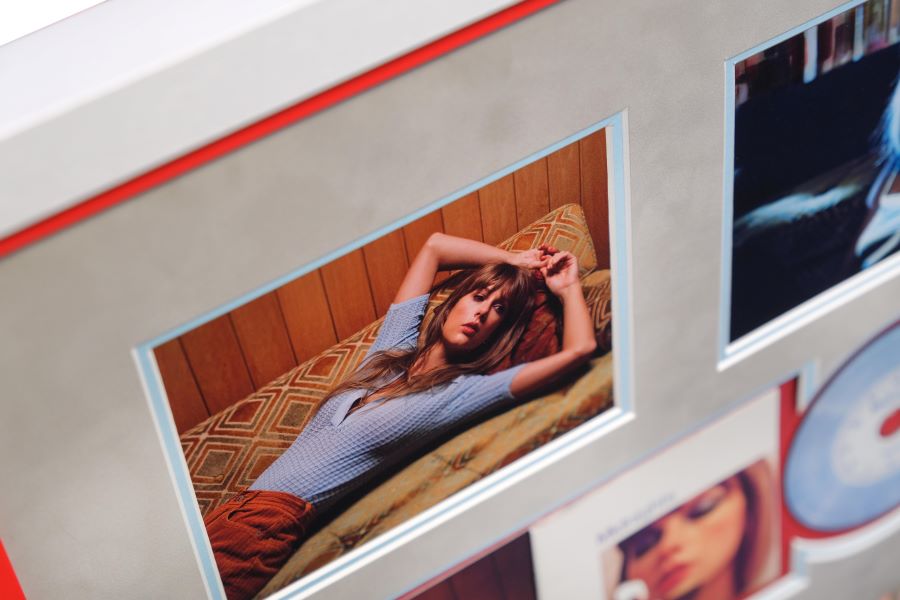 Taylor Swift Signed Midnights CD display. - Memorabilia Framers Shop