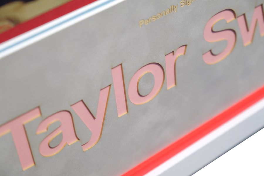 Taylor Swift Signed Midnights CD display. - Memorabilia Framers Shop