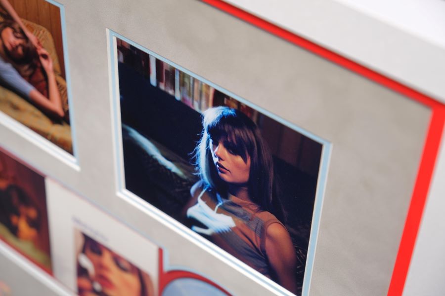 Taylor Swift Signed Midnights CD display. - Memorabilia Framers Shop