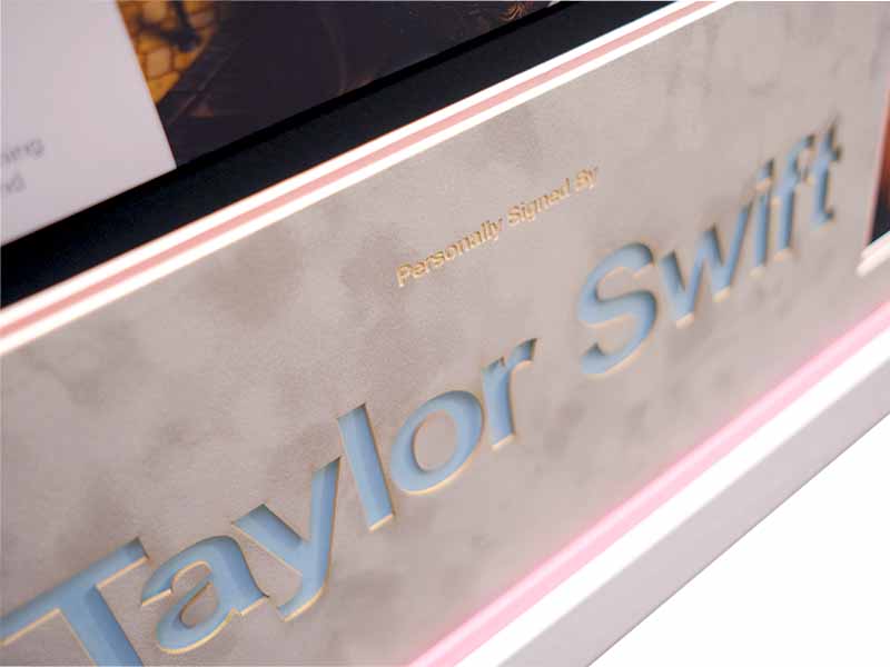 Taylor Swift Signed photo and Midnights Record - Memorabilia Framers Shop