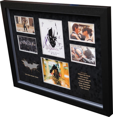 The Dark Night Rises Poster Display Signed by Cast - Memorabilia Framers Shop