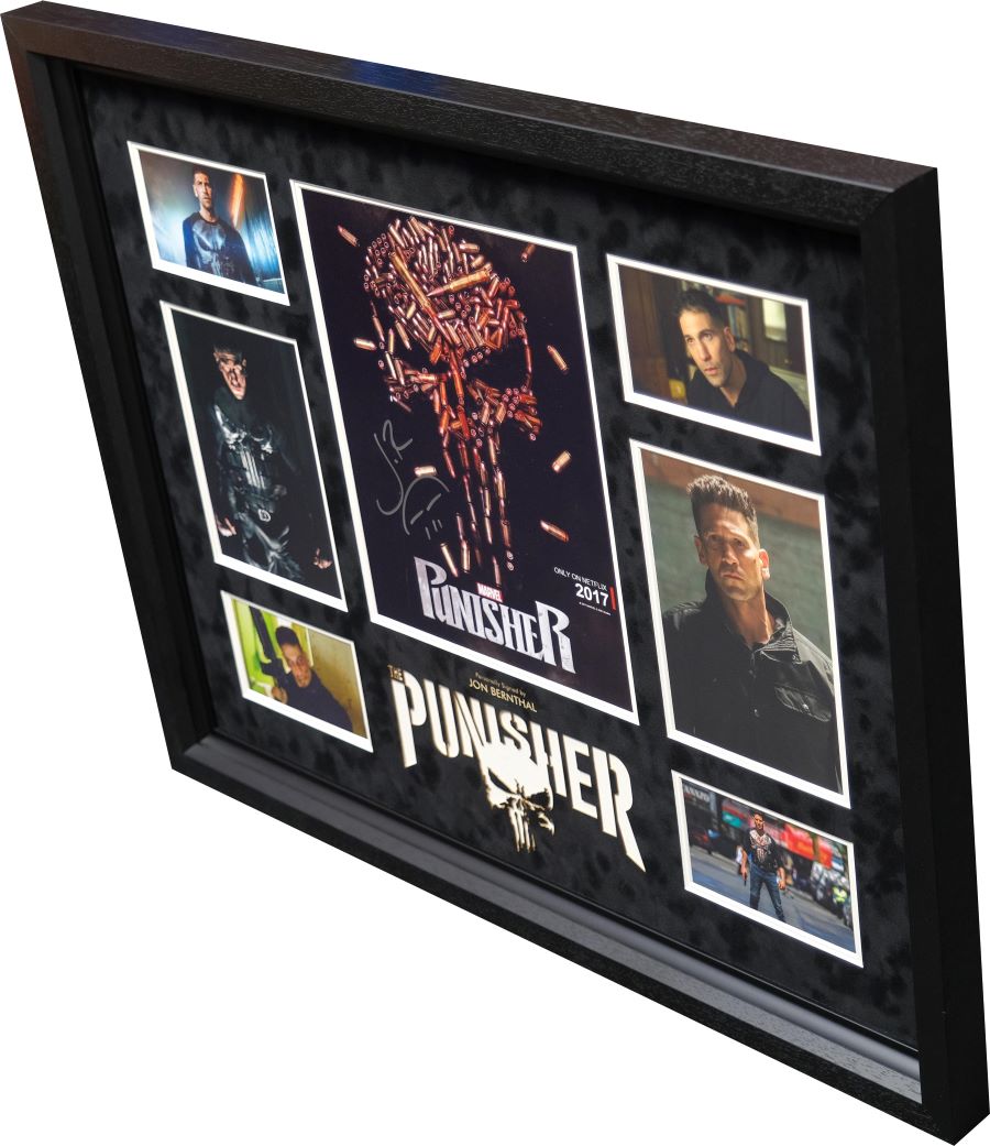The Punisher Framed Display Signed by Jon Bernthal - Memorabilia Framers Shop