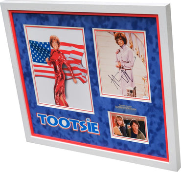 Tootsie Photograph Framed Display Signed by Dustin Hoffman - Memorabilia Framers Shop