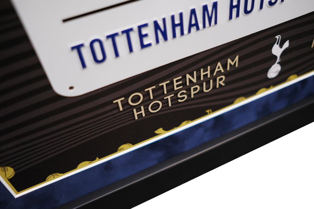 Tottenham signed roadsign by Heung Min Son - Memorabilia Framers Shop