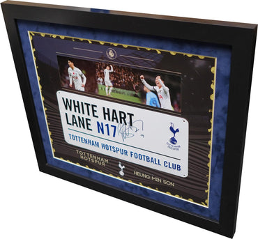 Tottenham signed roadsign by Heung Min Son - Memorabilia Framers Shop