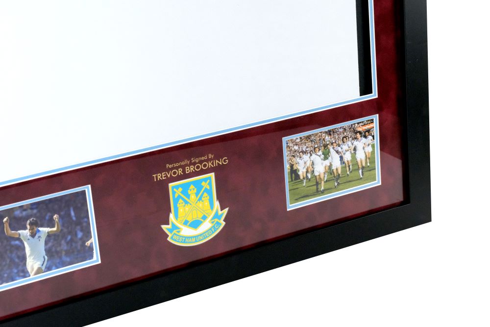 Trevor Brooking Signed Shirt Framed Display