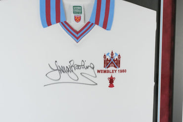 Trevor Brooking Signed Shirt Framed Display