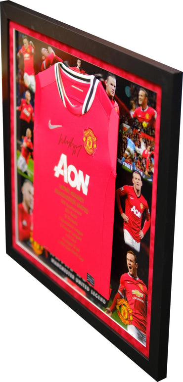 Wayne Rooney Signed Manchester United Shirt XMAS SALE - Memorabilia Framers Shop