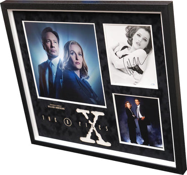 X Files Photograph Framed Display Signed by Gillian Anderson - Memorabilia Framers Shop