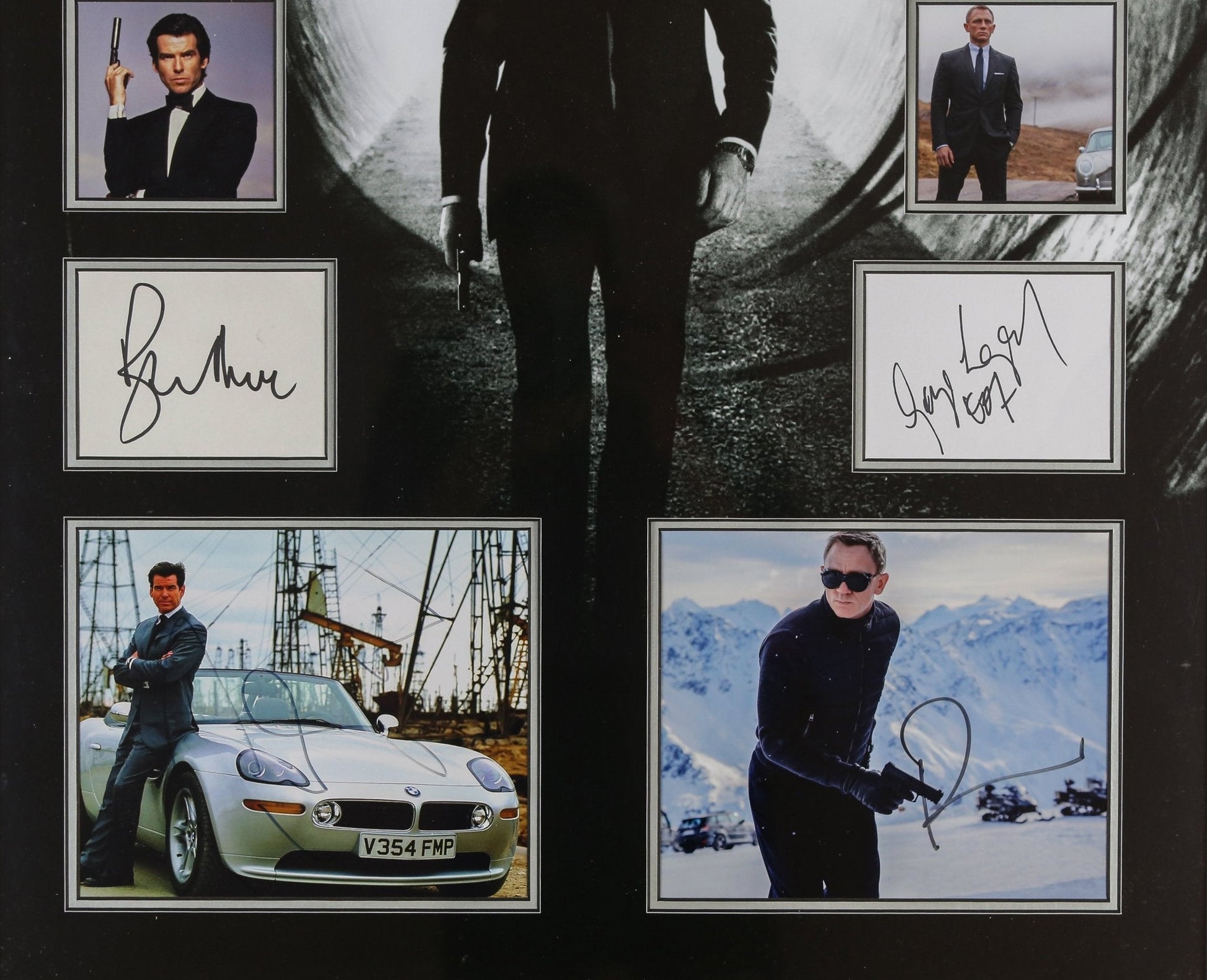 007 5 Signed Framed Display - Memorabilia Framers Shop