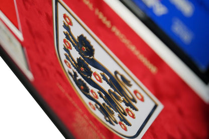 1966 Multi Signed England Shirt with Brochure and Medal Framed Display - Memorabilia Framers Shop