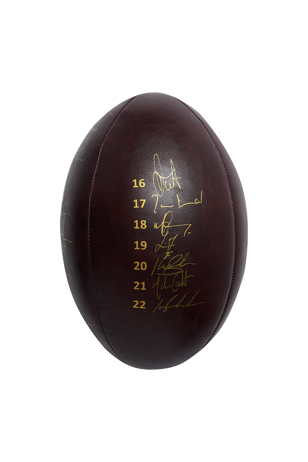 2003 Signed Winners Rugby Ball with Numbers Signed - Memorabilia Framers Shop